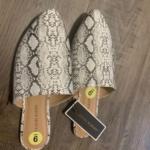 Snakeskin Flat Sandals